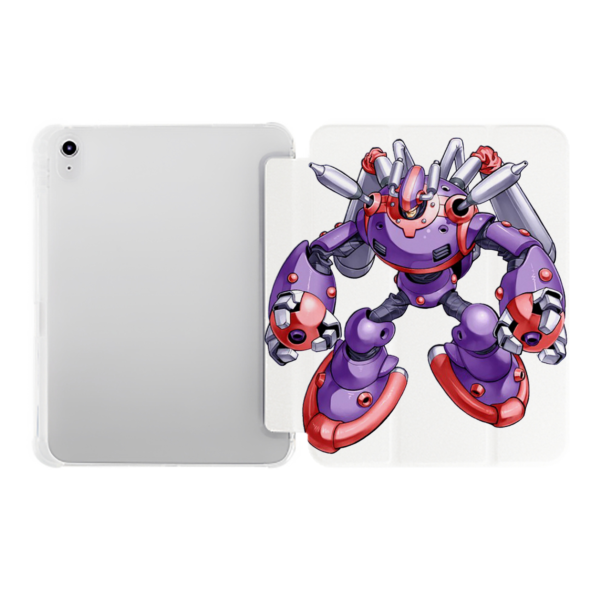 （画像用） 遊☆戯☆王 Yu-Gi-Oh! IPad ケース ペン収納付き 三つ折りスタンド PUレザー×シリコン 対応機種9.5/10.5/10.9インチ